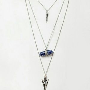 Layered Arrowhead Necklace